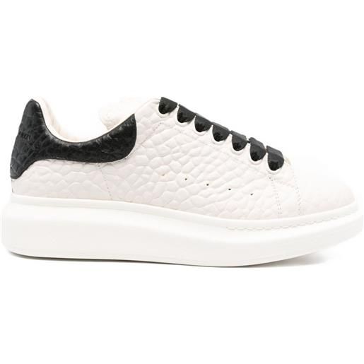 Alexander McQueen sneakers oversize in pelle - bianco