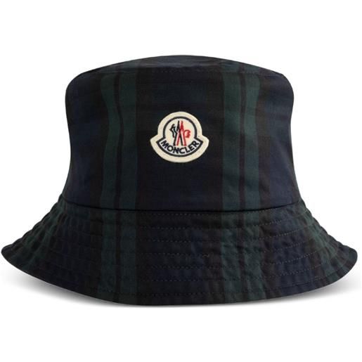 Moncler cappello bucket reversibile - blu