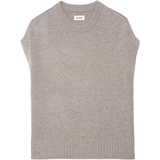 Zadig&Voltaire gilet in maglia - toni neutri