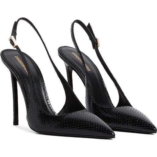 DSQUARED2 pumps evening con cinturino posteriore - nero