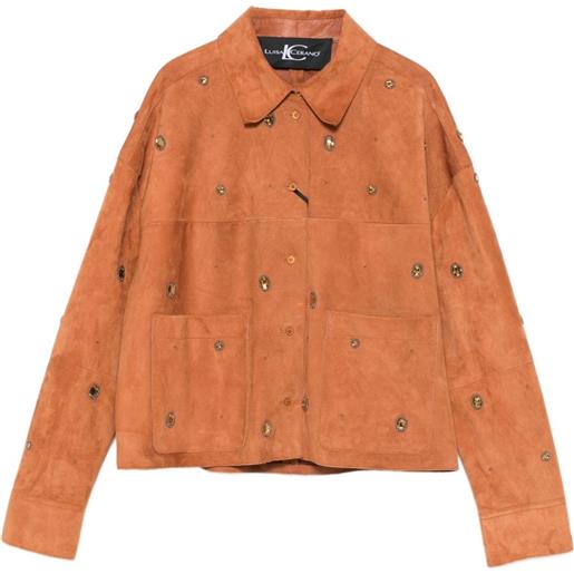 Luisa Cerano giacca con decorazione - arancione