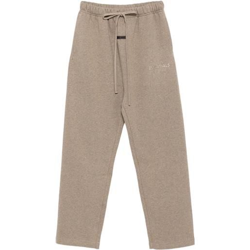 FEAR OF GOD ESSENTIALS pantaloni sportivi in pile - marrone