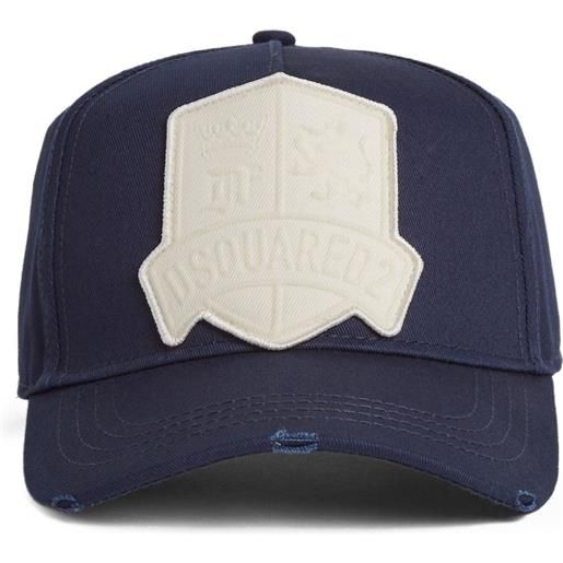 DSQUARED2 cappello da baseball con applicazione - blu