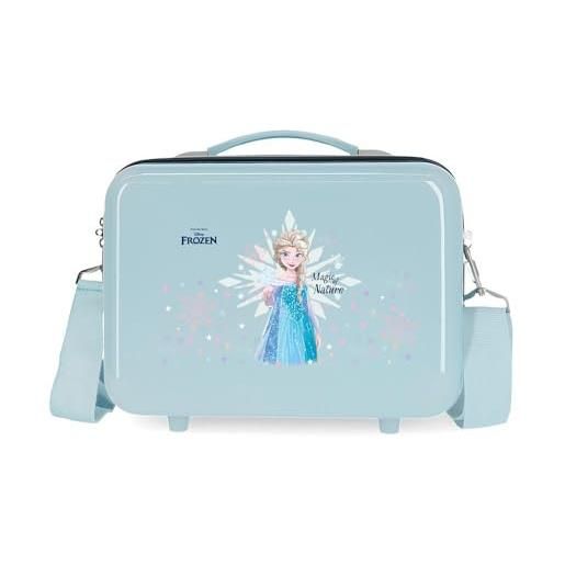 Disney joumma Disney frozen magic ice nececer adattabile blu 29 x 21 x 15 cm rigido abs 9,14 l 0,8 kg, blu, necessità adattabile