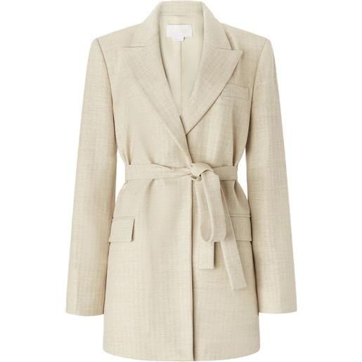 Genny blazer con cintura - toni neutri