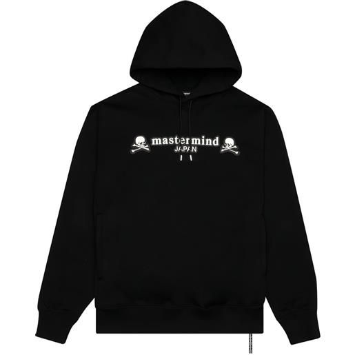 Mastermind Japan felpa con applicazione teschio - nero