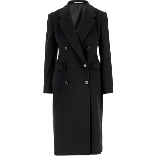Tagliatore cappotto doppiopetto in cashmere - nero