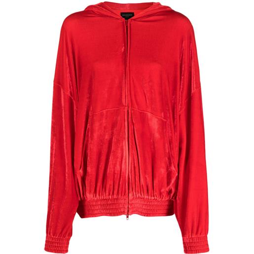 Balenciaga felpa con cristalli - rosso