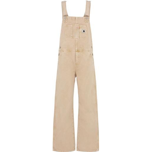 CARHARTT WIP dearborn cotton canvas overalls