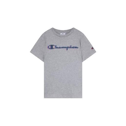 Champion legacy boy - big logo t-shirt, t-shirt bambino, grey (em006), 