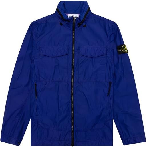 Stone Island giacca con tasche e applicazione compass - blu