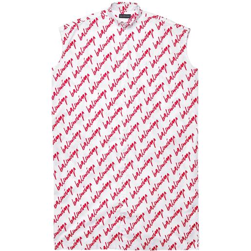 Balenciaga chemisier con stampa - bianco
