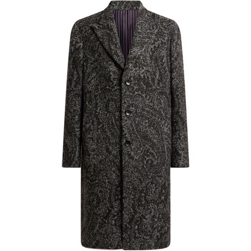 ETRO cappotto monopetto - grigio