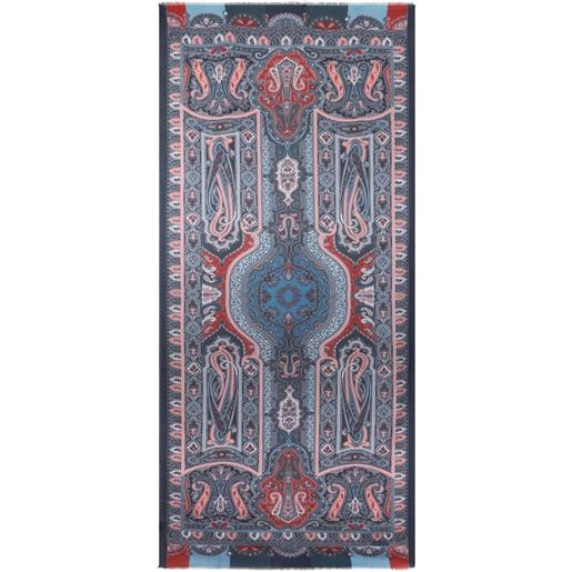 ETRO foulard con stampa paisley - blu