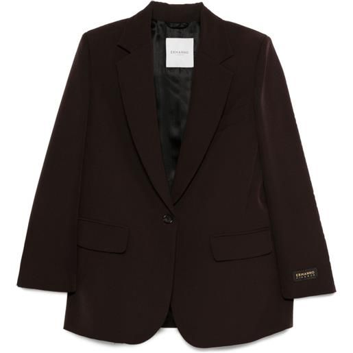 ERMANNO FIRENZE blazer monopetto - marrone
