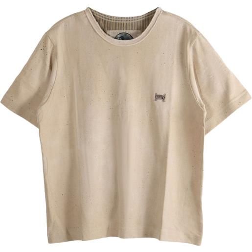 Ziggy Chen speckled cotton t-shirt - toni neutri