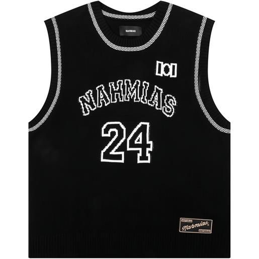 Nahmias canotta in maglia con numero - nero