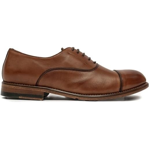 SOMMET leather cap-toe oxford shoes - marrone