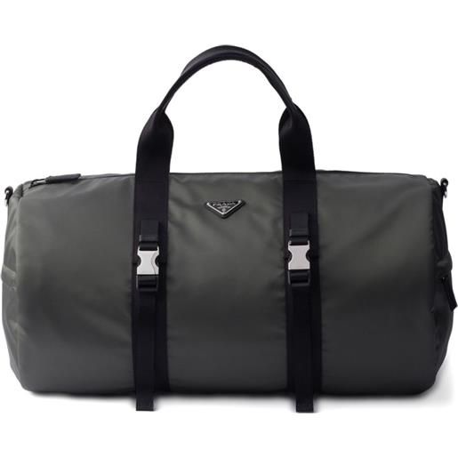 Prada borsone con logo - blu