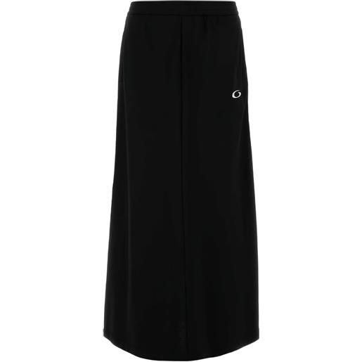 Balenciaga gonna con dettaglio a righe - nero