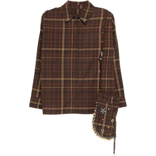 SIEDRES top athelia con decorazione - marrone