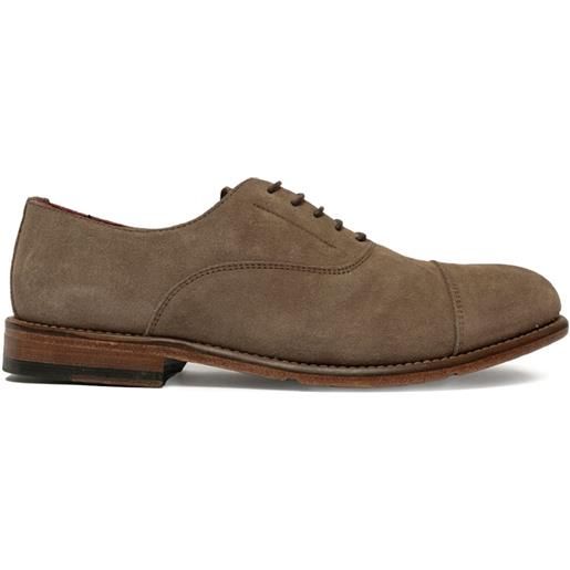 SOMMET oxford con punta a contrasto e lacci - marrone