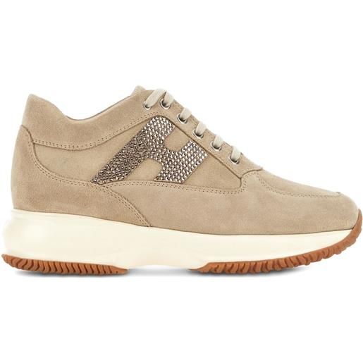 Hogan sneakers in pelle - toni neutri