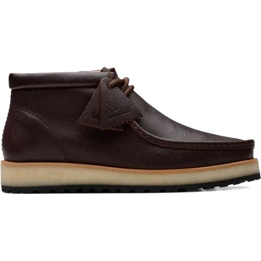 Clarks Originals polacchini stringati in pelle - marrone