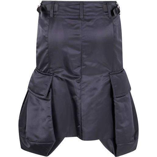 sacai gonna dritta - nero