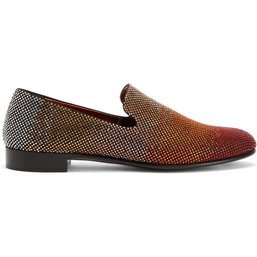 Giuseppe Zanotti mocassini lewis sparkle con decorazione di cristalli - multicolore