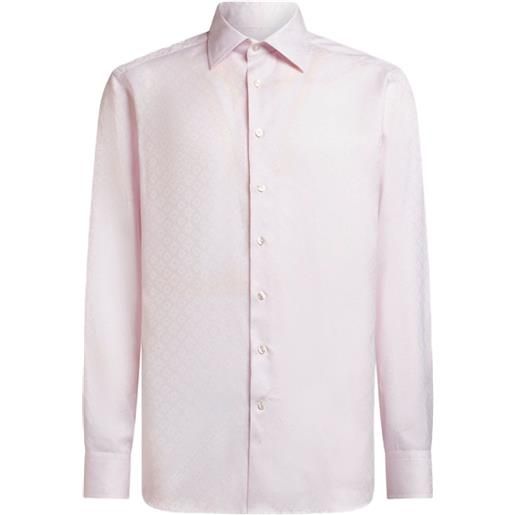 ETRO camicia con motivo jacquard - rosa