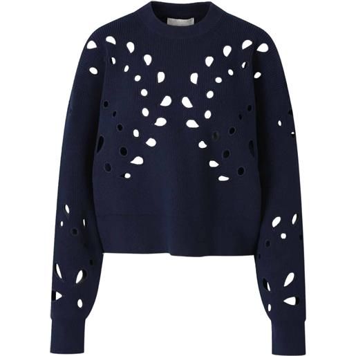 Ulla Johnson maglione con dettaglio cut-out - blu