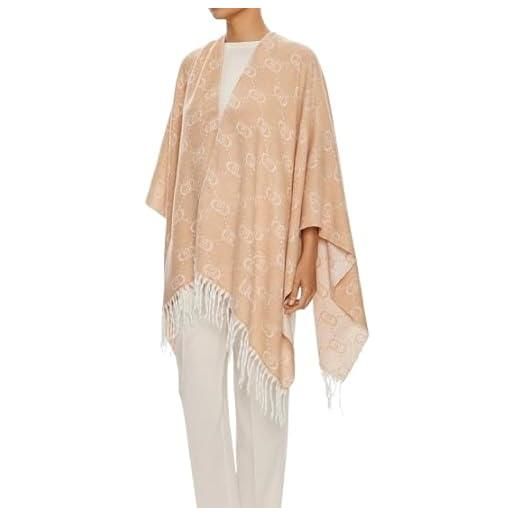 Liu Jo poncho donna Liu Jo logo monogram cammello c25lj05 2f4015 t0300 taglia unica
