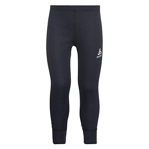Odlo active warm kids_159219, leggings unisex - bambini e ragazzi, dark sapphire, 140