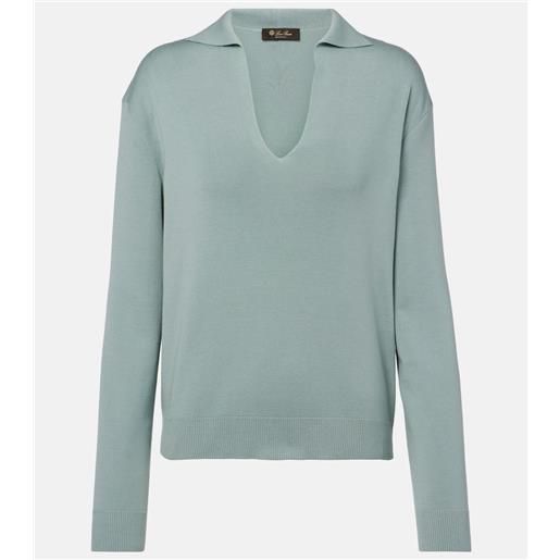 Loro Piana polo in seta e cotone
