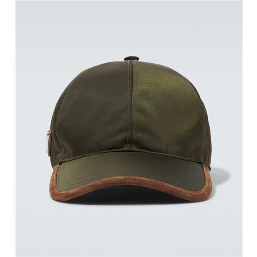 Prada cappello da baseball re-nylon con suede