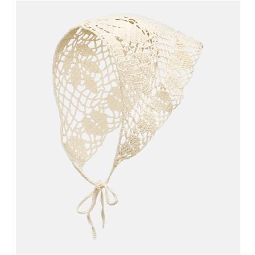 Magda Butrym fascia per capelli in crochet di cotone