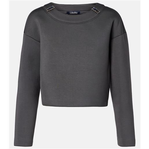 'S Max Mara felpa in jersey con cristalli
