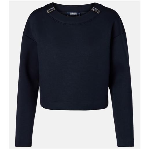 'S Max Mara felpa in jersey con cristalli