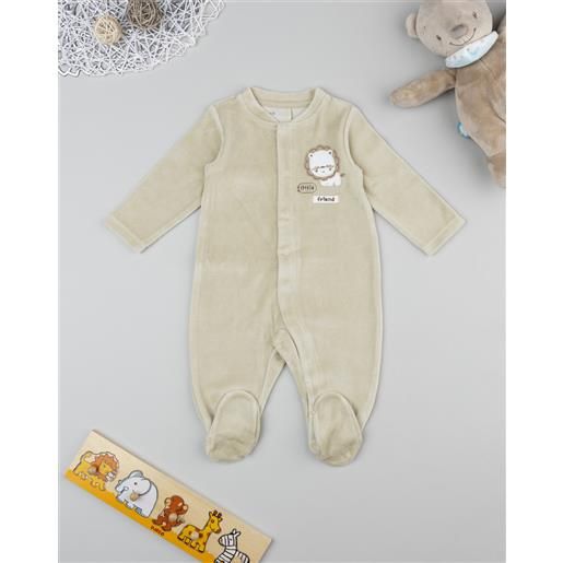 Prénatal tutina ciniglia bimbo beige "lion"