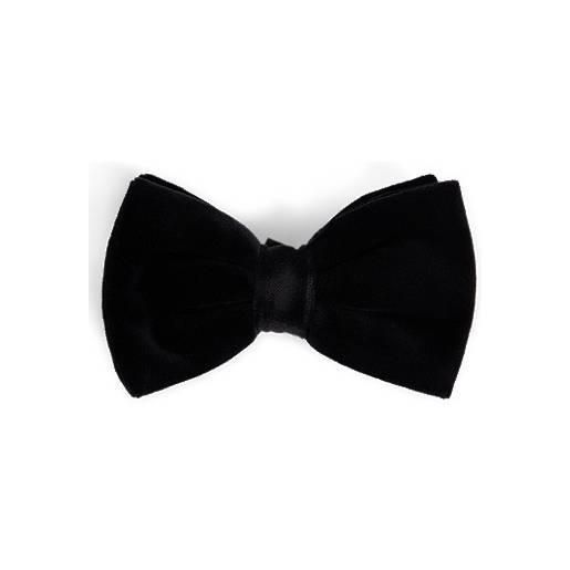 BOSS papillon già allacciato in velluto di cotone, nero