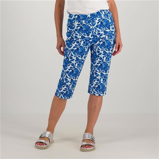 Isaac Mizrahi Live! pantaloni capri fantasia con elastico