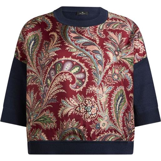 ETRO top con stampa paisley - rosso