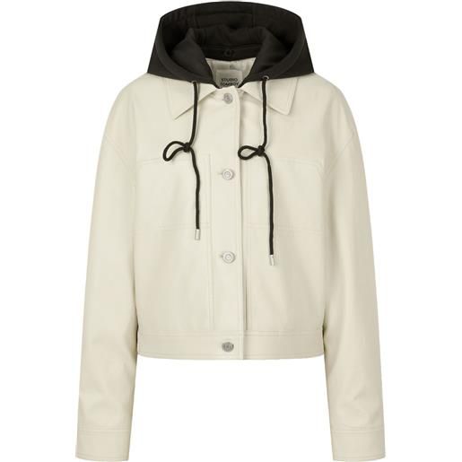 TOMBOY piumino con cappuccio rimovibile - bianco