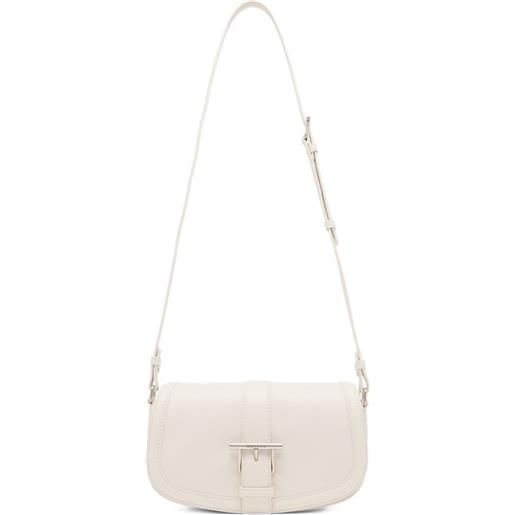 Alexander McQueen borsa a tracolla con fibbia - bianco