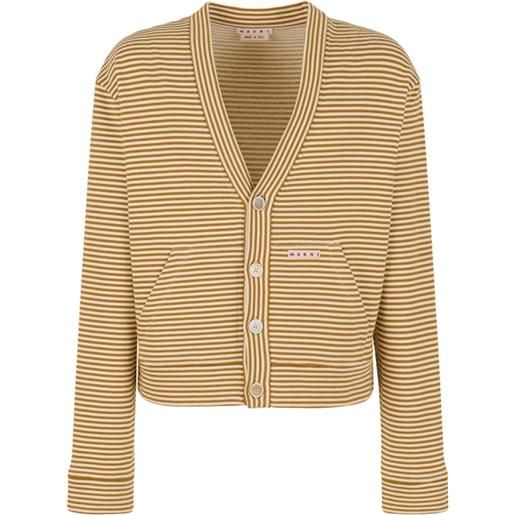 Marni cardigan a righe - toni neutri