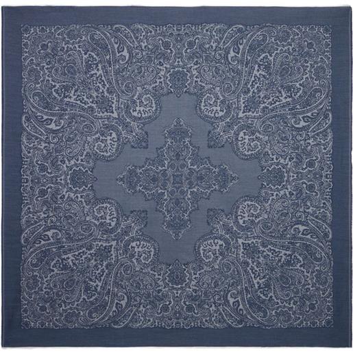 ETRO scialle con stampa paisley - blu