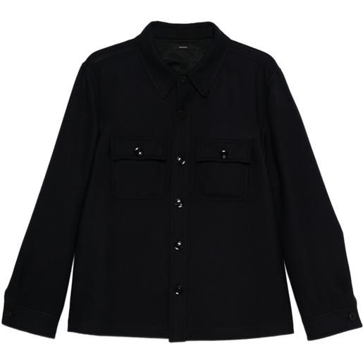 TOM FORD giacca-camicia con tasche - blu