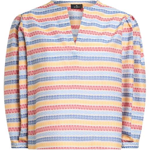 ETRO blusa a righe jacquard - s9883