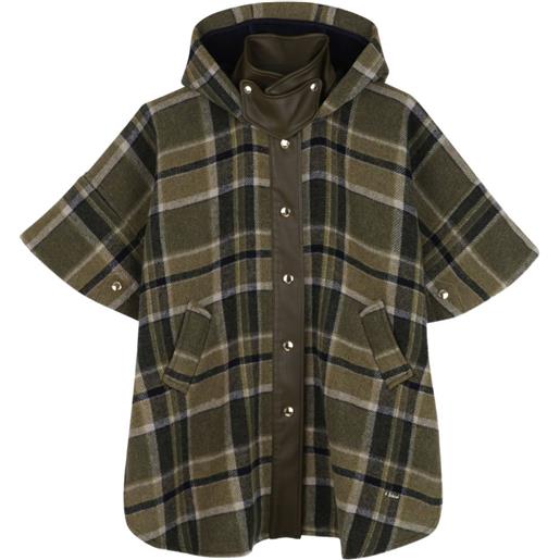 Chloé Kids mantella a quadri - verde